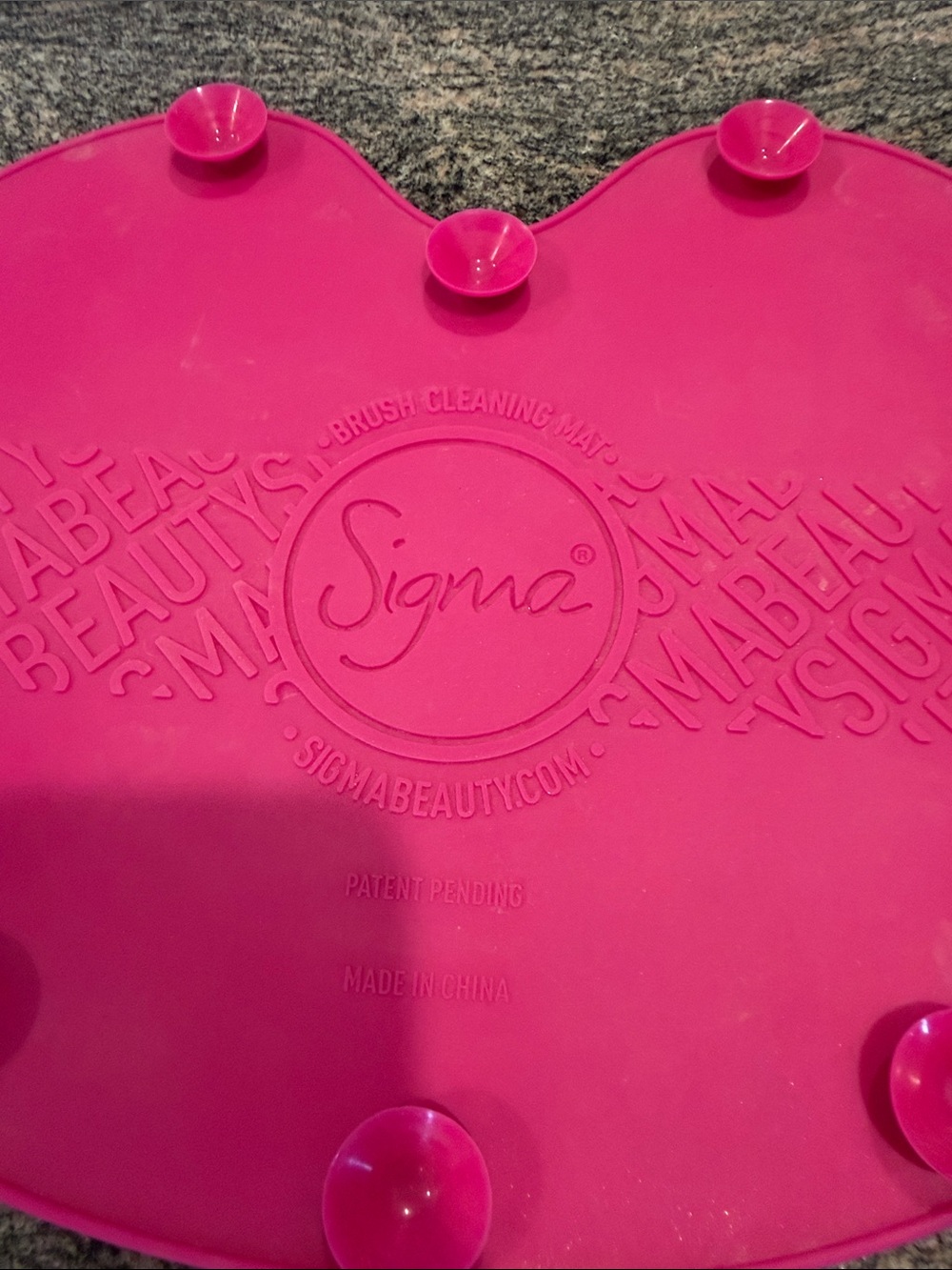 Sigma Beauty Hot Pink Brush Cleaning Mat with Brush Case - Picture 4 of 13